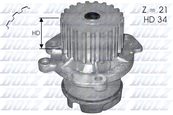 Devirdaim Vega 110 111 1112 1.5 16V | DOLZ L124 | OEM 2112130701