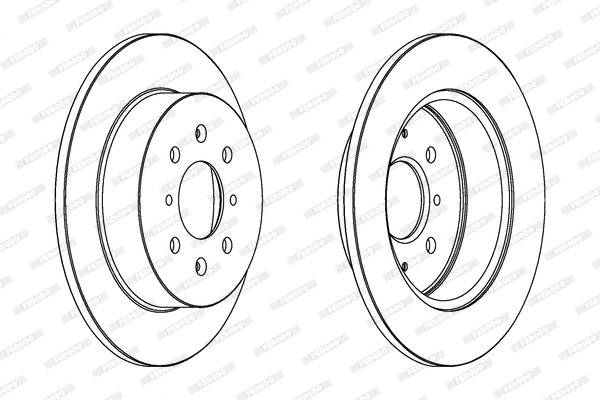 Arka Fren Aynasi Duz Honda Civic VI 01-06 (260X4) | FERODO DDF1466 | OEM 42510S6DE00 42510S6DE00 42510ST3E00 SDB000290 42510ST3E00 SDB000290