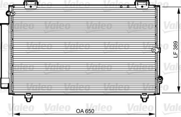 Klima Radyatoru Toyota Corolla 03>07 | VALEO 814238 | OEM 8846012540