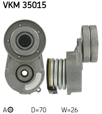 Alternator Gergi Rulmani Astra G H Combo Corsa C Meriva 1.7CDTI 1.7DTI 16V (00 ) | SKF VKM 35015 | OEM 1204641
