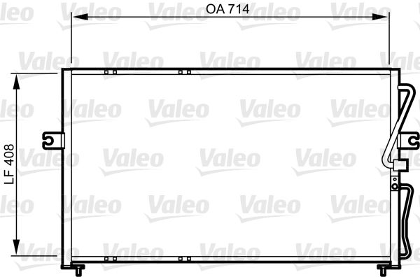 Kondenser Kia Carnival | VALEO 814270 | OEM 0K53E61481A 0K53E61481B 0K552-61-