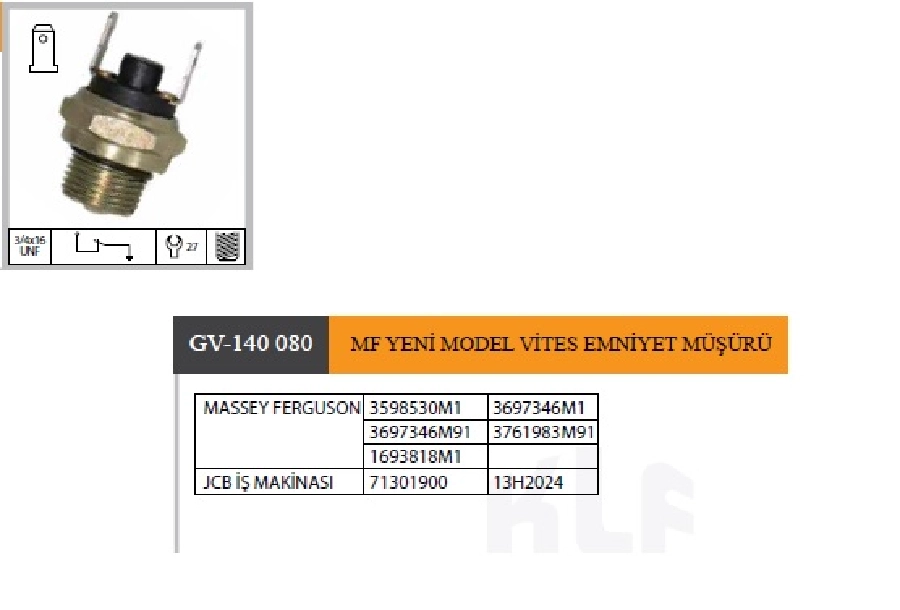 Mf Yeni Model Vites Emniyet Müşürü | OEM GV-140080