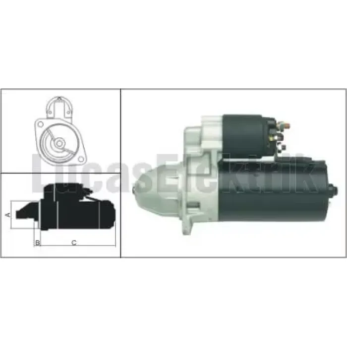 Mars Motoru 12V / 1,7KW / 9DIS BMW 5 530I,535I,M5 3,6 / 3,8 | LUCAS LES0186
