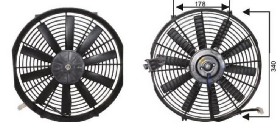 Fan Motoru 24V 14'' Axıal | OEM RFM1230