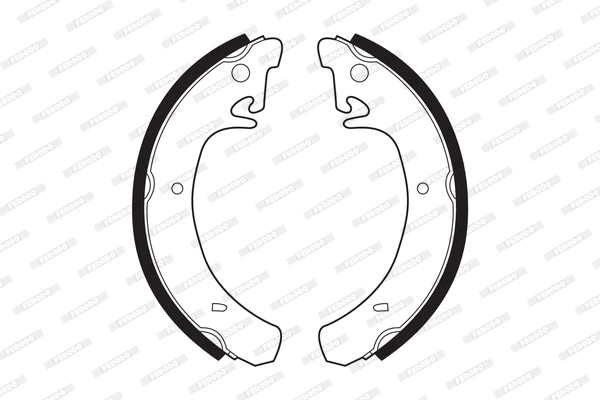 Arka Fren Balatasi Pabuc Lada Samara 86-96 Vega 95-00 111 95-05 112 95 06-> Nova 89-> (200X41) | FERODO FSB240 | OEM 21083502090