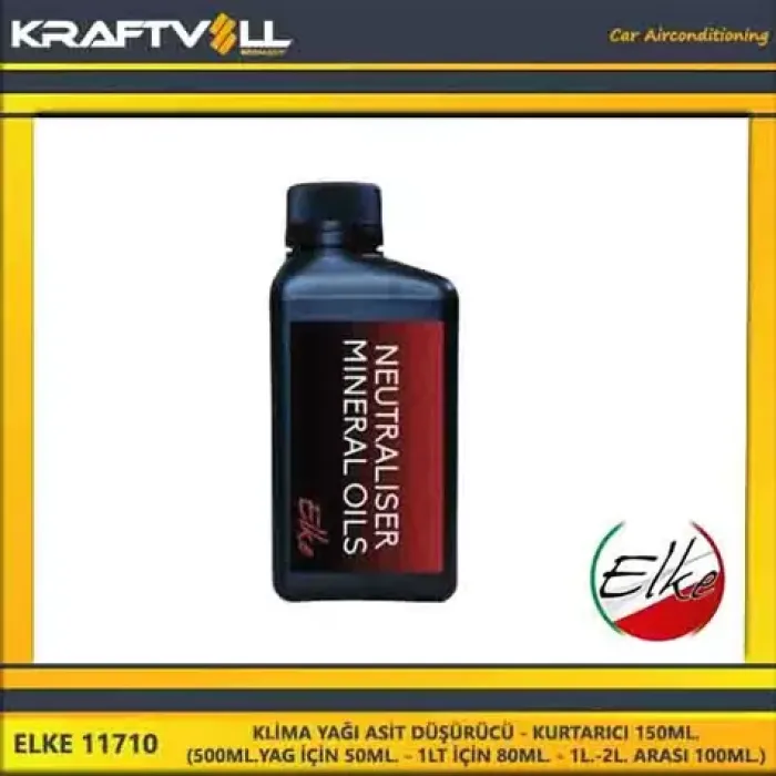 Klima Yagi Asit Düsürücü - Kurtarici 150ML.(500ML.Yag Için 50ML. - 1LT Için 80ML. - 1L.-2L. Arasi 100ML.) | ELKE 11710