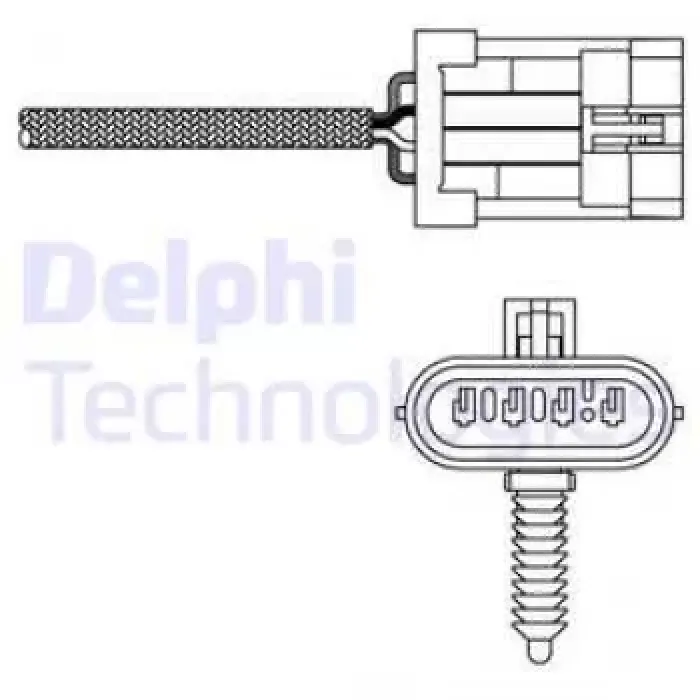 Oksijen Sensoru (Katalizator) X16XEL Astra G Vectra B 1998>> | DELPHI ES20135-12B1 | OEM 855345