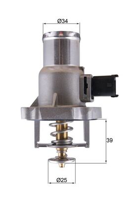 Termostat ( 105° ) Vectra C Astra H Astra G Meriva A Meriva B Z16XEP | MAHLE TM55105 | OEM 55577072 1338178