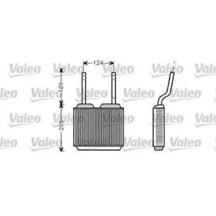 Kalorifer Radyatoru Borulu Tip Astra F 92>98 Astra Classic 99>02 Vectra A 89>95 Calibra 89>97 | VALEO 812146 | OEM 1806116 1806116 1806002 1806002