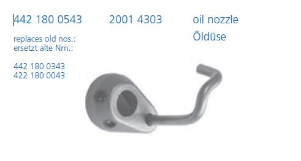Yağ Fıskiyesi V6, V8, V10, V12, 3031, 403 | OEM A4421800543