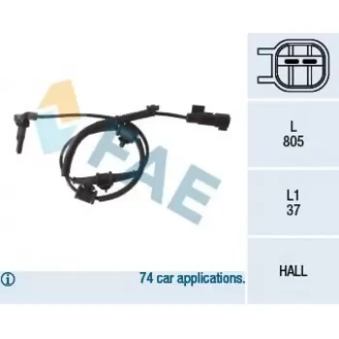 On ABS Sensoru Insignia A | FAE 78110 | OEM 6238228