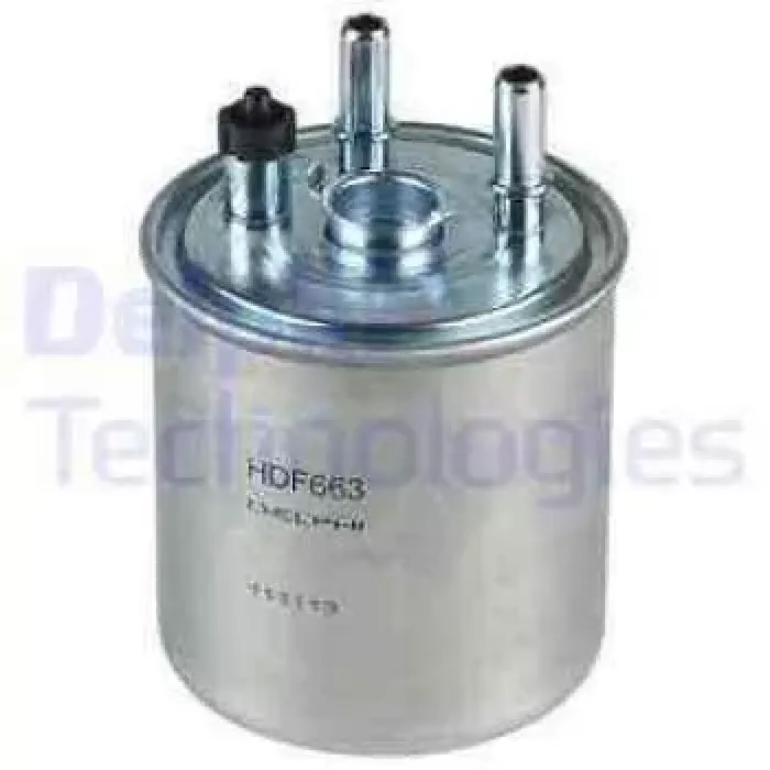 Yakit (Mazot) Filtresi Kangoo III Twingo Laguna III 1,5DCI / 2,0DCI (Sensor Yuvali) | DELPHI HDF663 | OEM 7701478277