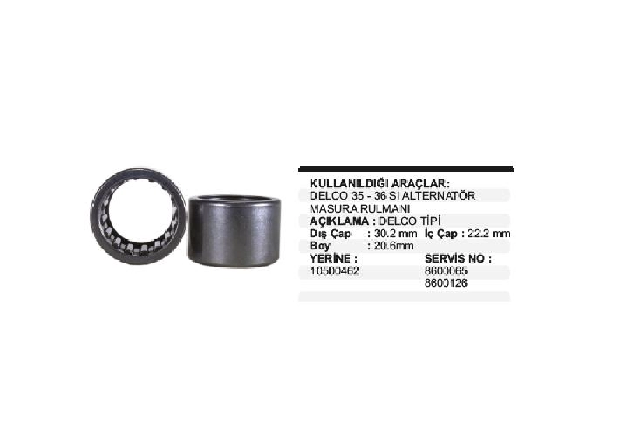 Delco 35-36 Sı Alt Masura Rulmanı | OEM AR086
