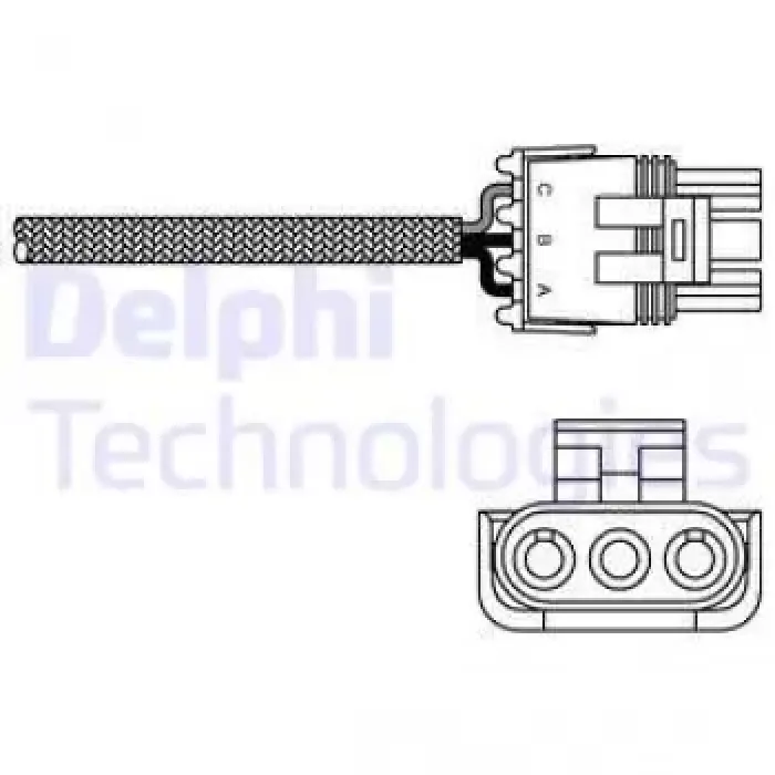 Oksijen Sensörü R19 Laguna I 96> Megane I 96> Twingo I 93> E7J F3P | DELPHI ES10968-12B1 | OEM 7700746375 7700746375 7700862426 7700862426