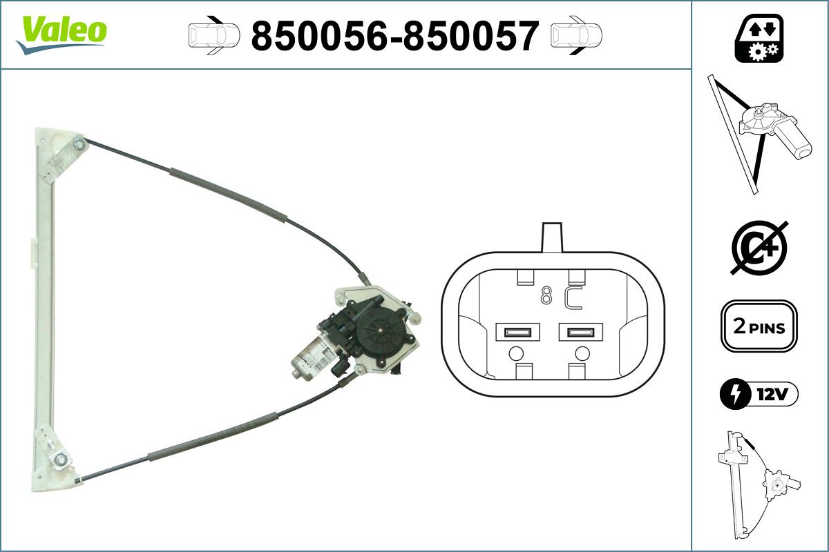Cam Mekanizmasi (On) / (Sol) Cit Zx 96 | VALEO 850056 | OEM 9221A1 96080732