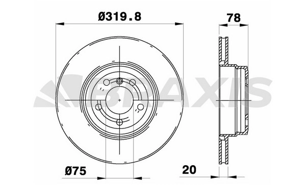 Fren Diski Arka Bmw X5 E70 Lci F15 X6 E71 F16 | BRAXIS AD0981 | OEM 34216793247 34216793247 34216886479 34216886479