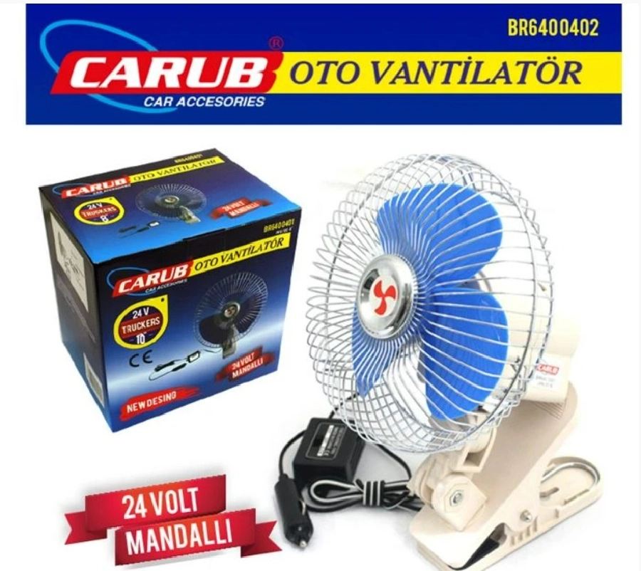 Vantilatör 24V 10 İnch Mandallı | OEM BR6400402