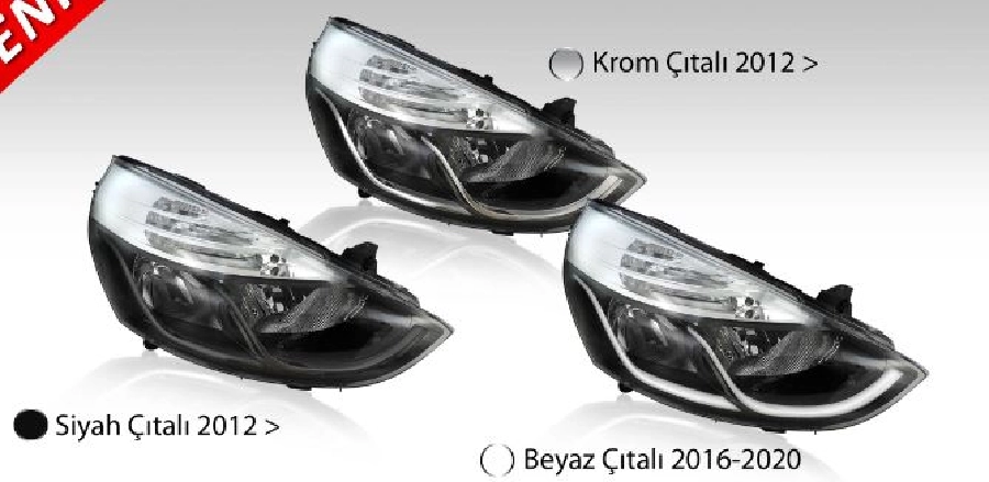 Far Sol Motorlu Siyah Çıtalı - Renault Clio 4 Hatchback-Grandtour - 2012 | OEM 202323