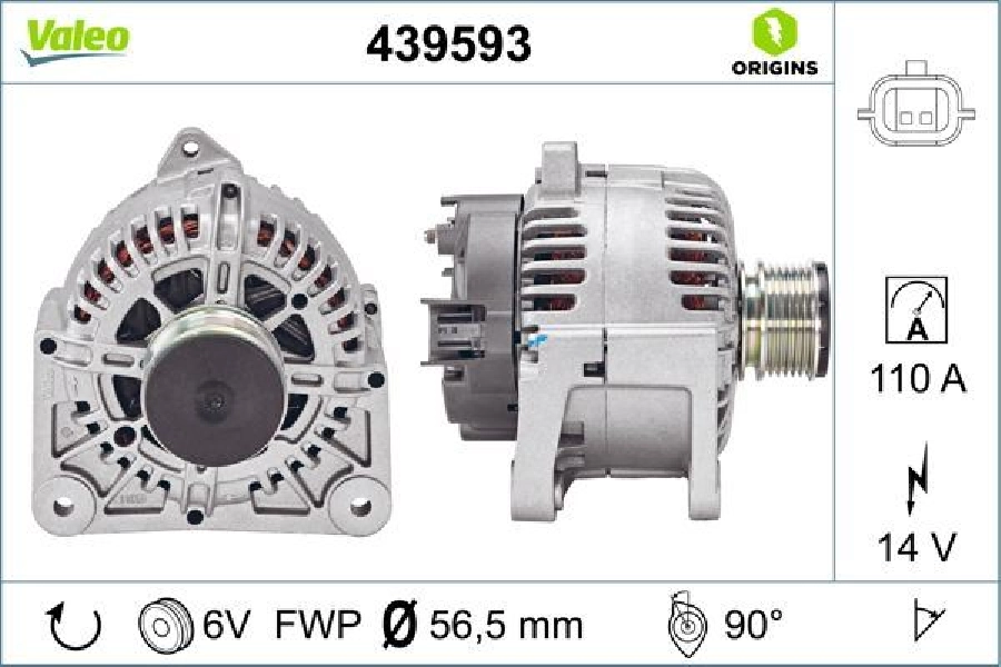 Alternatör 12V 110A Megane 2 1,5DCI (TG11C069) | OEM 439593