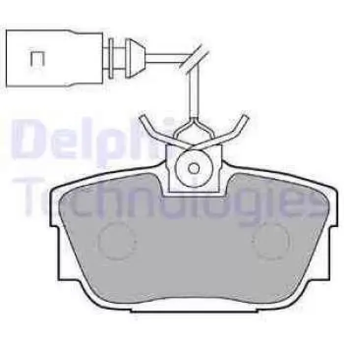 Arka Fren Balatasi (Kablolu) Sharan Alhambra Transporter T4 99>03 Galaxy 1,9TD 00>06 Mondeo 3 ST220 02>07 | DELPHI LP1541 | OEM 7D0698451B 7D0698451C 7D0698451G
