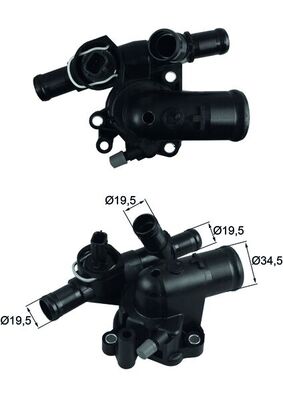 Termostat Komple Laguna 2 3 Latitude Trafic 2 Xtrail 2,0DCI M9R Qashqai 1,5DCI | MAHLE TI24889 | OEM 1106000Q0C 8200656420 8200699392
