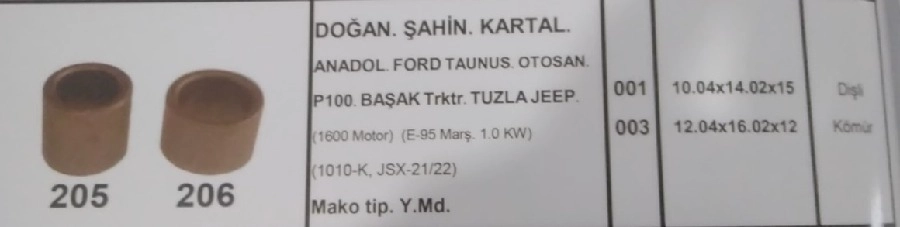 Marş Burcu (Takım) Doğan. Şahin. Kartal. Ford Taunus Otosan. P100. Tuzla Jeep. Başak Traktör. Anadol | OEM 123-012 BRONZ