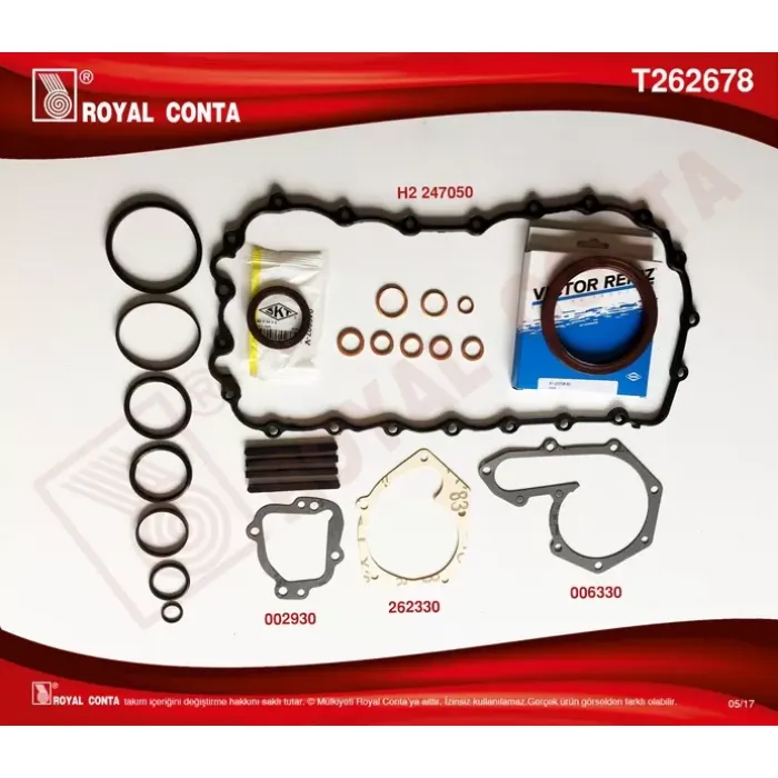 Alt Takim Contasi Kangoo Clio R19 R21 1.9TD Skt Kece | ROYAL T262678 | OEM 7701466408
