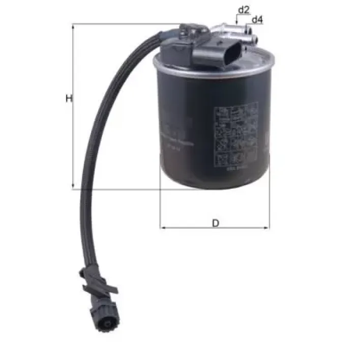 Yakit Filtresi X204 09>15 W204 08>14 S204 08>14 W212 09>15 C207 10>16 W166 11>15 Vito W639 10> W447 14> W639 10> Sprinter 09> | MAHLE KL912 | OEM A6510901552