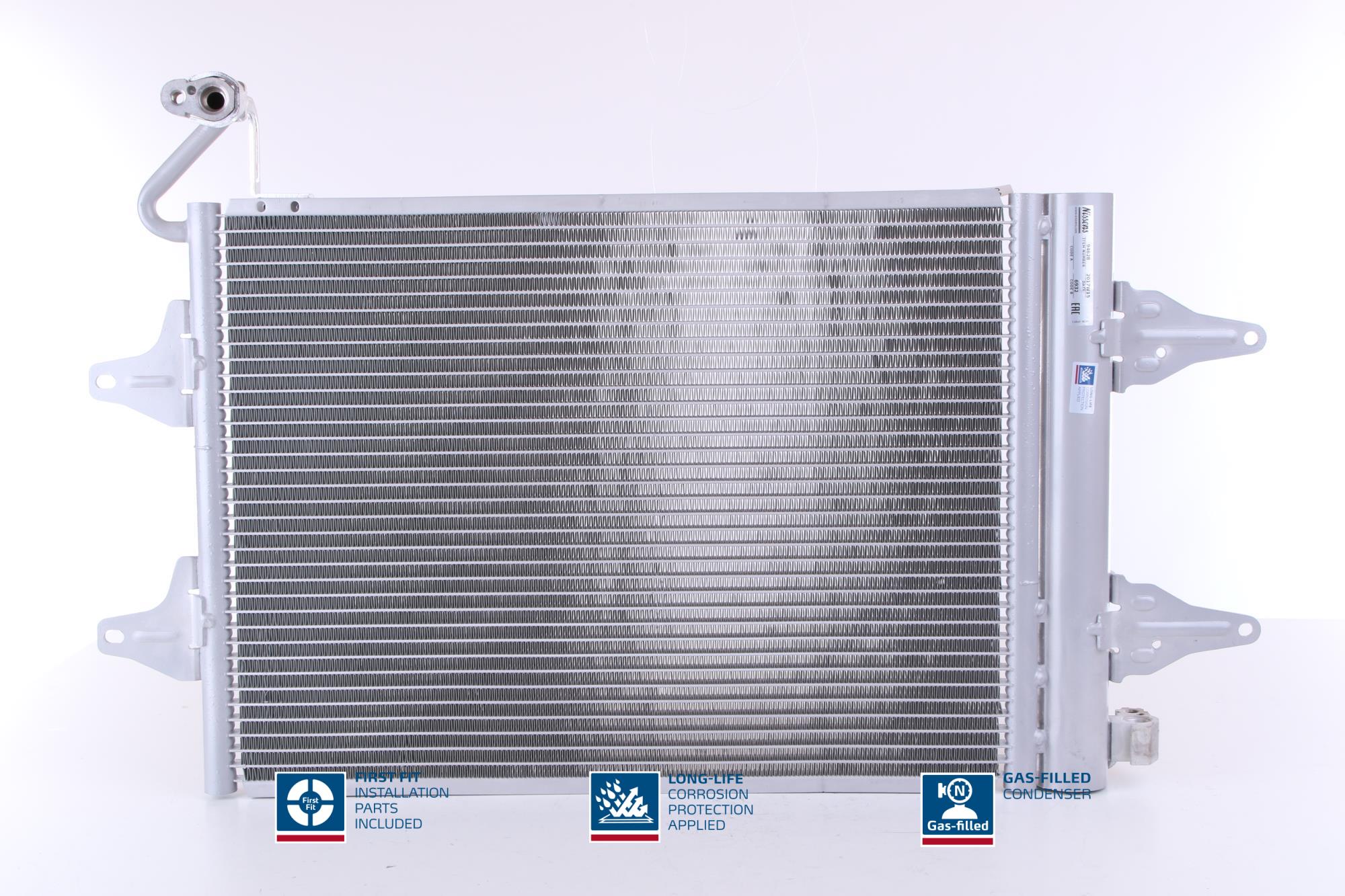 Klima Radyatoru Polo Cordoba Ibiza 2 4 Fabia Roomster 1.0 1.2 1.4 1.6 1.8 1.9TDI 93>16 | NISSENS 94628 | OEM 6Q0820411B 6Q0820411E 6Q0820411G