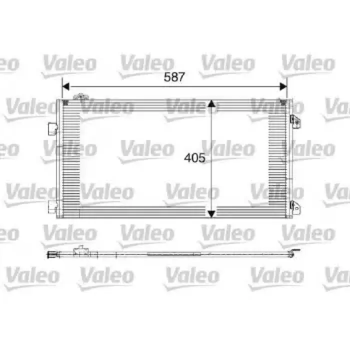 Klima Radyatoru (Kondanser) Symbol II Thalia 1.5DCI 05> | VALEO 817646 | OEM 8200245598 8200245598 8200742595 8200742595