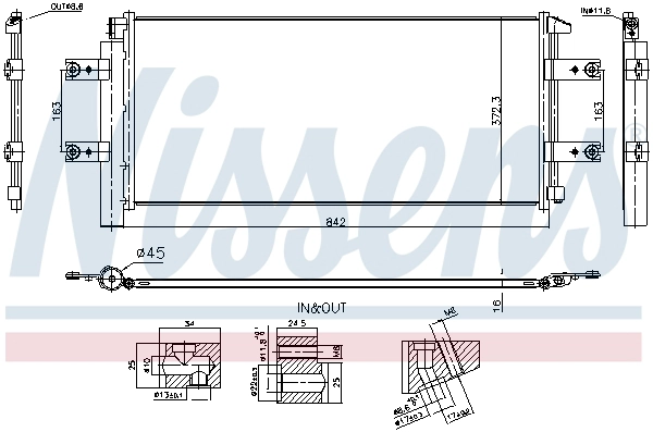Klima Radyatoru Mercedes Actros EURO6 | NISSENS 941254 | OEM 9615000154 A9615000154