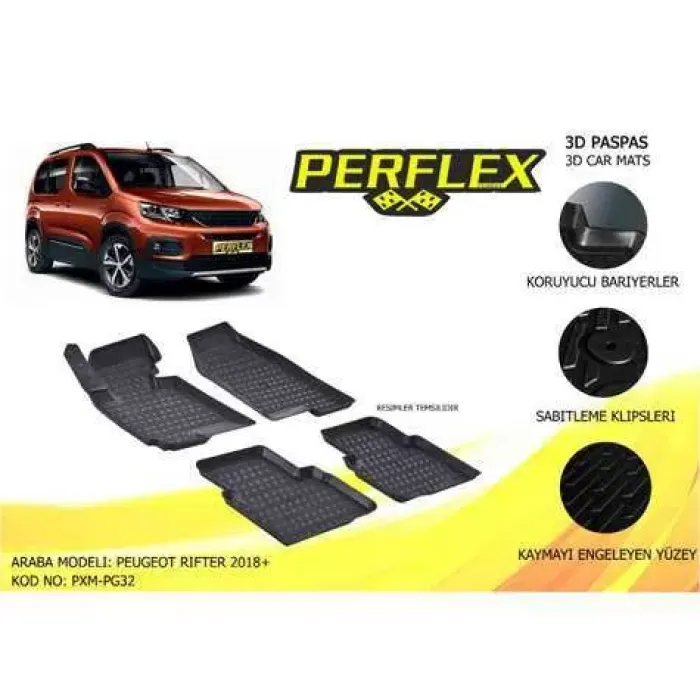 Paspas 3D Havuzlu 10-Mat Rifter 18> | PERFLEX PXM-PG32