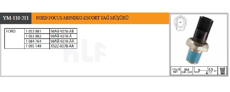 Ford Focus Yağ Müşürü | OEM YM-110211