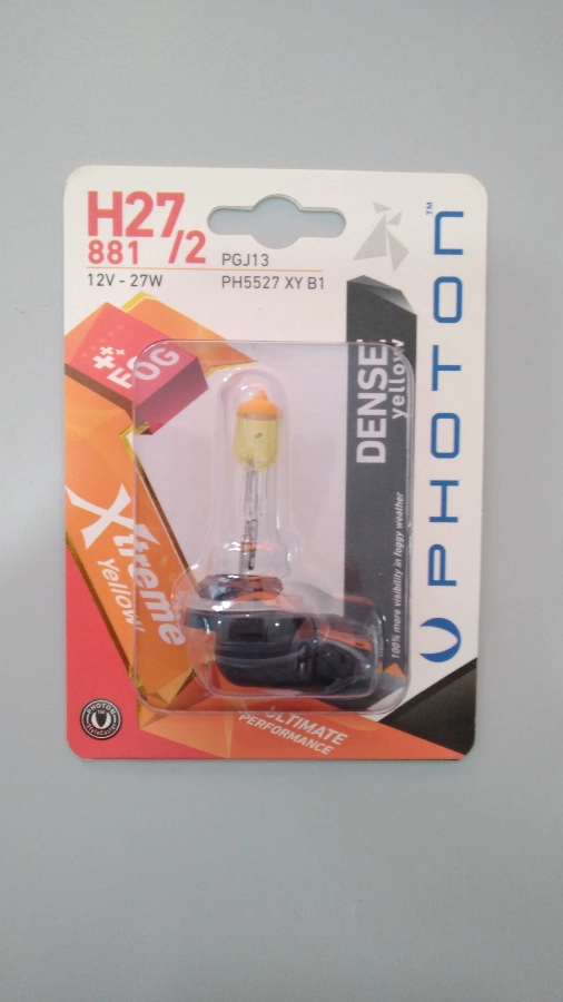 Ampul H27, 2 881 12V 27W Xtreme Yellow (Tekli Blister) | OEM PH5527XYB1