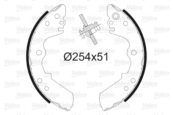 Arka Fren Balatasi Pabuc (Tk) Frontera 2,0 I / 2,3 Td / 2,4 I 91 98 | VALEO 562598 | OEM 552165
