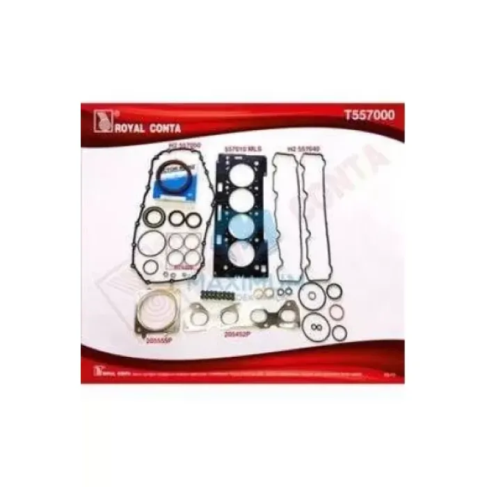 Motor Takim Contasi (Alt / Ust Full) Reinz Keceli Subap Lastikli S,K,C Dahil P206 P207 P307 P308 Partner II Berlingo II C2 C3 C3 II P1007 P405 YM Xsara TU5JP4 (1,6 16V) | ROYAL T557000