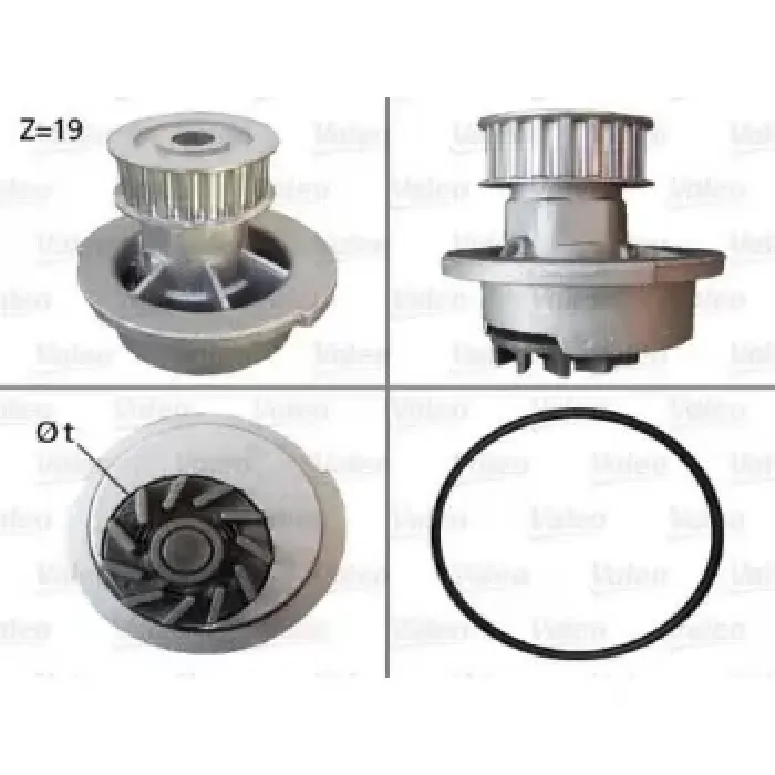 Devirdaim Su Pompasi Corsa B Astra F Astra Classic X14NZ 14NV C14NZ 16SV X14SZ C16SE | VALEO 506007 | OEM 90325660 90325660 96351969 1334010 133402 96351969 1334010 133402
