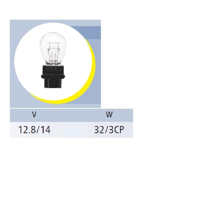 Ampul - Çift Filama 27, 7W Soketli 12V Şaşı Tırnak | OEM 17945(3000)