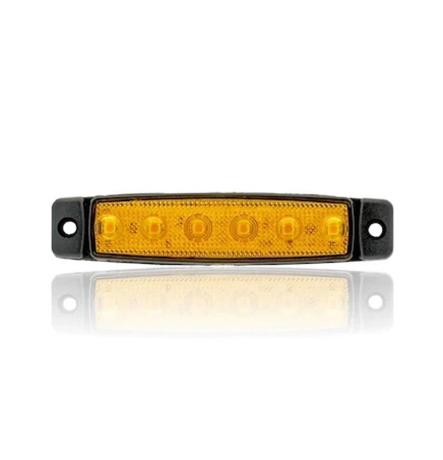 Side Marker Basamak Aydınlatma Sarı 6LED 12V | OEM SBB12Y6