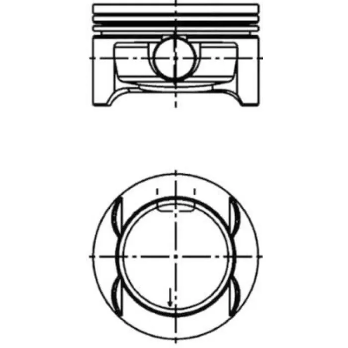 Piston Segman 73,65MM 0,25MM Astra G H Corsa C Meriva A Tigra B Z14XE Z14XEP 66 Kw 90PS | KOLBEN 40386610 | OEM 40386610