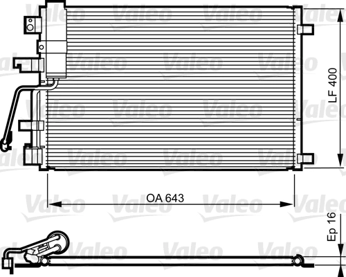 Klima Radyatoru Qashqai 2.0 DCI 07>13 | VALEO 814010 | OEM 92100BR40A 92100BR40A 92100JD700 92100JD70B 92100JD700 92100JD70B