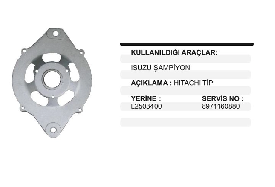 Isuzu Şampiyon On Bılya Kapagı | OEM XBK150