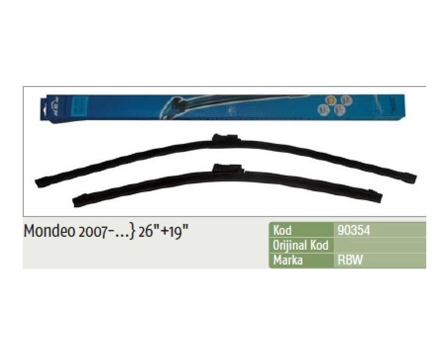 Silgi Paleti (2 Adet) 650 ve 480mm MUZ2 - Mondeo Hb, Sedan, Sw (2007 ve sonrası ) Volvo: C70, C70 200 (2006 ve sonrası ) | OEM 90354