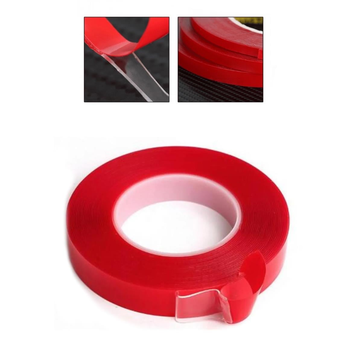 Çift Tarafli Bant 15MM X 5 Mt Kirmizi Seffaf | CEVHER CTB315