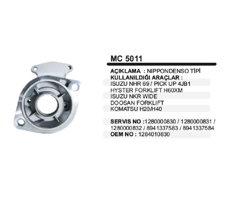 Nippon D Isuzu Nkr, Komatsu, Wıde Pin Kap | OEM MC5011