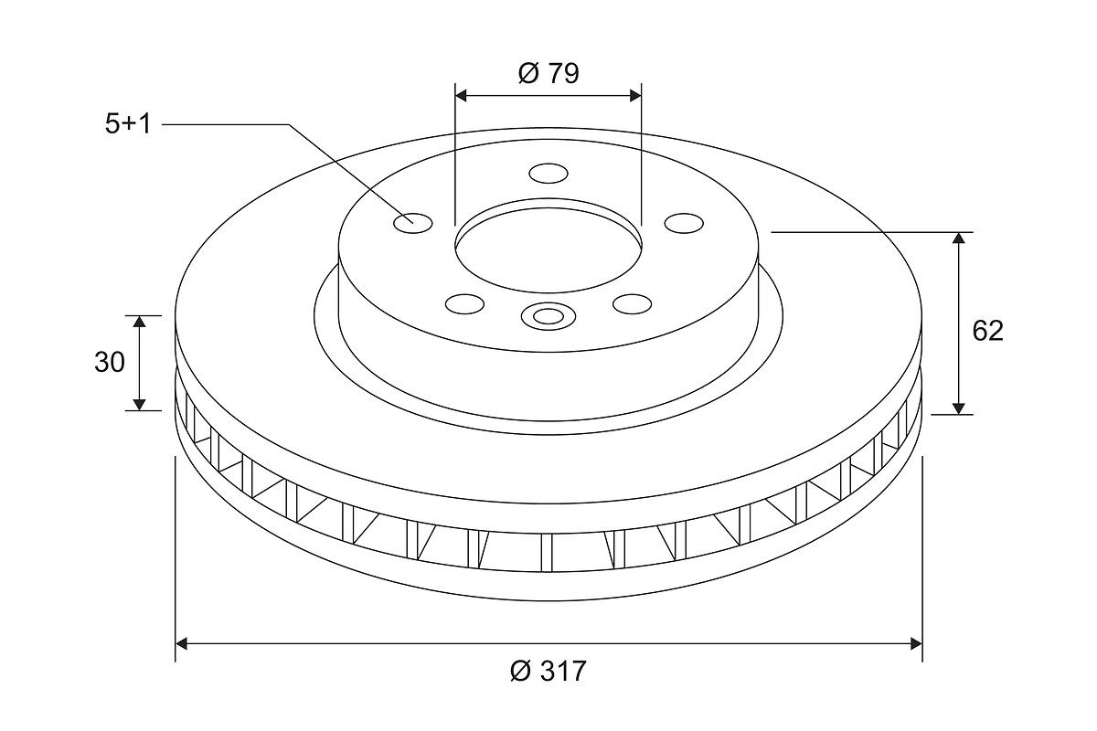 Fren Diski On Discovery III 05>09 Discovery IV 10>16 2.7 V6 Dizel Range Rover Sport 4.4 V8 Petrol 317MM | VALEO 197155 | OEM SDB000602 SDB000602 SDB000603 SDB000604 SDB000603 SDB000604