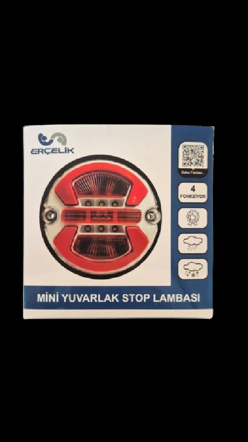 Stop Lamba Mini Yuvarlak 4 Fonksiyonlu IP65 12V-24V Otokar-Sultan Stop Lamba Ölçülerine Uyumlu | OEM OND1125