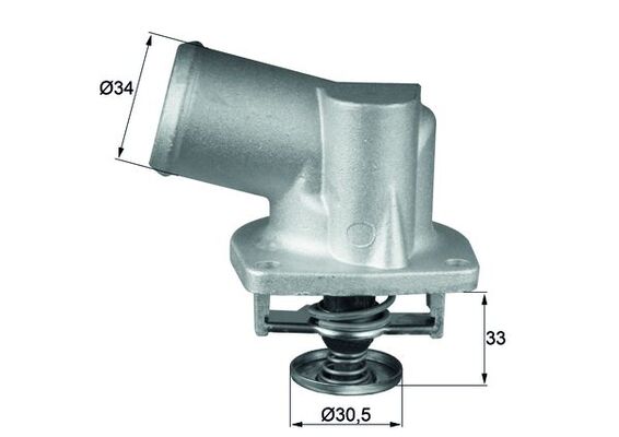 Termostat 92° Astra F Corsa B Tigra A Vectra B X14XE X16XEL 92>05 | MAHLE TI13292D | OEM 1338430