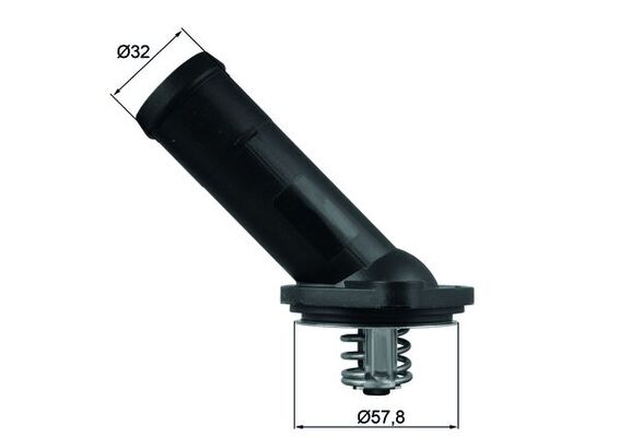 Termostat Flansli Fabia Golf 6 Jetta Octavia Passat Polo Cayc Caya Cayb 1.6TDI | MAHLE TI22592D | OEM 03L121114B