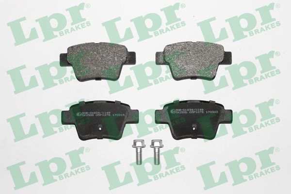 Arka Fren Balatasi P307 C4 C4 Coupe P207 1,4 16V,1,6 16V,1,6 Hdi 110 Fap,1,6 Hdi 90 2,0 16V,2,0 Hdi 135 Fap | LPR 05P1278 | OEM 4253.40